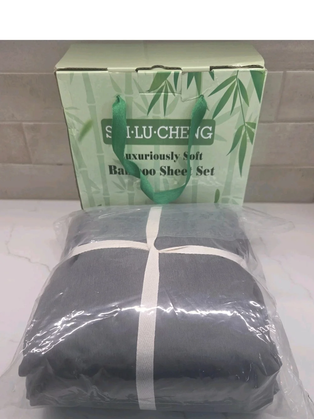 Shilucheng 5 Piece Bamboo Queen Sheets Set Dark Gray New In Box